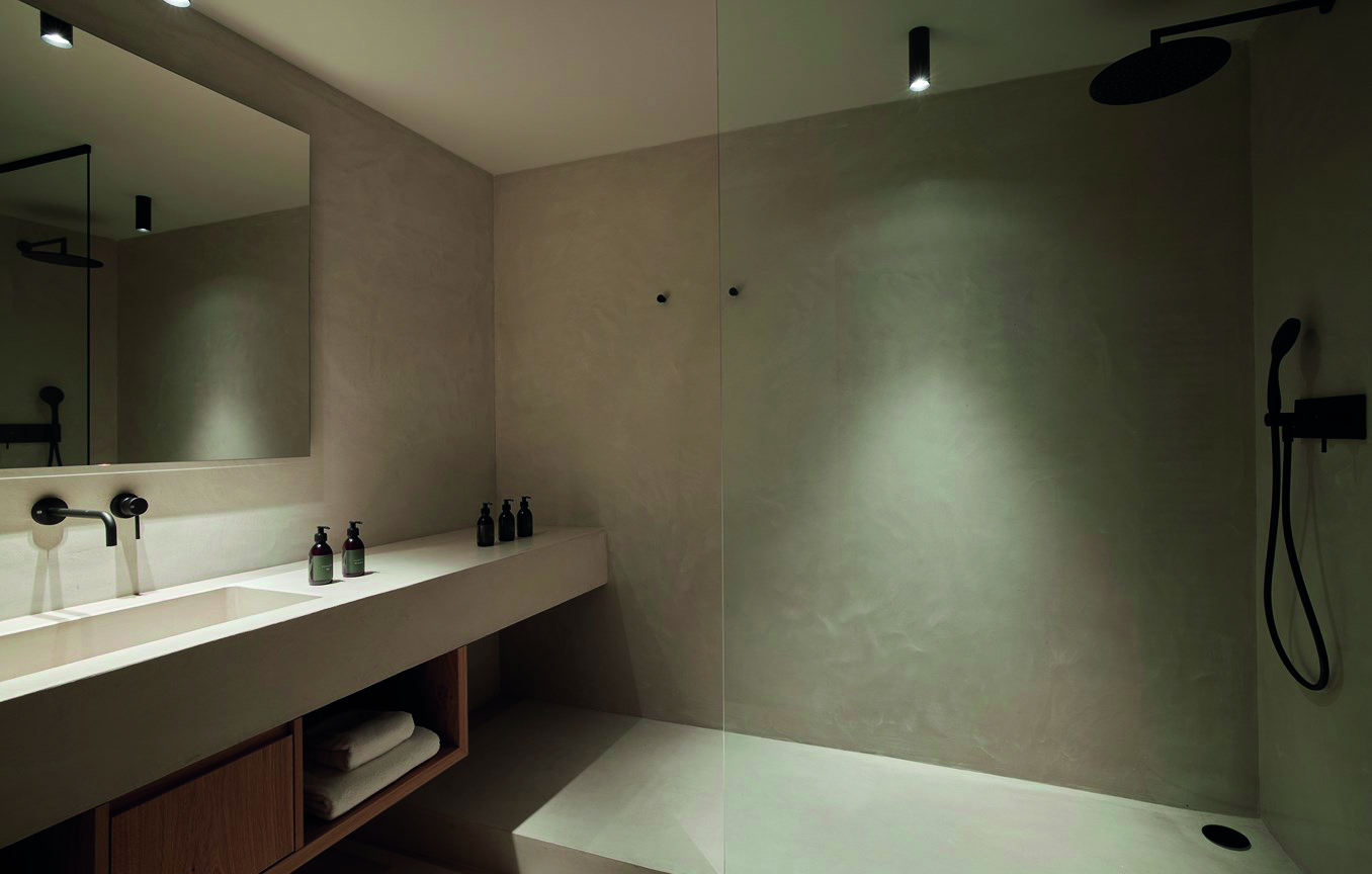 Proyecto interior: encimera de baño o lavabo de microcemento (1)