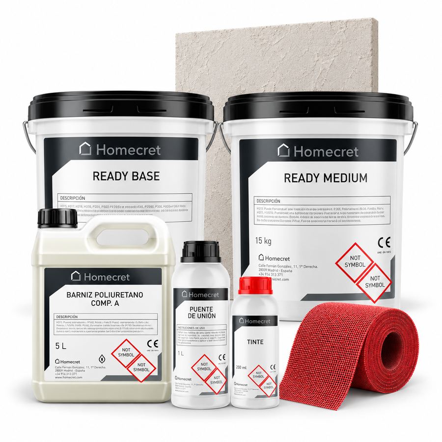Kit de microcemento Homecret para paredes