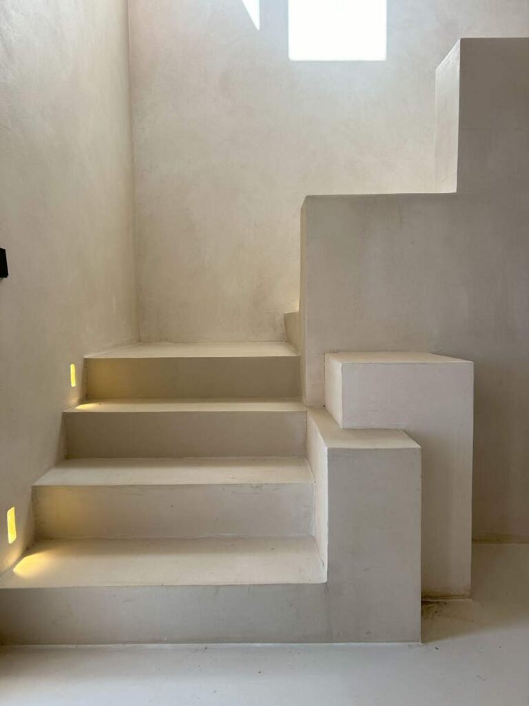 Microcemento en escaleras